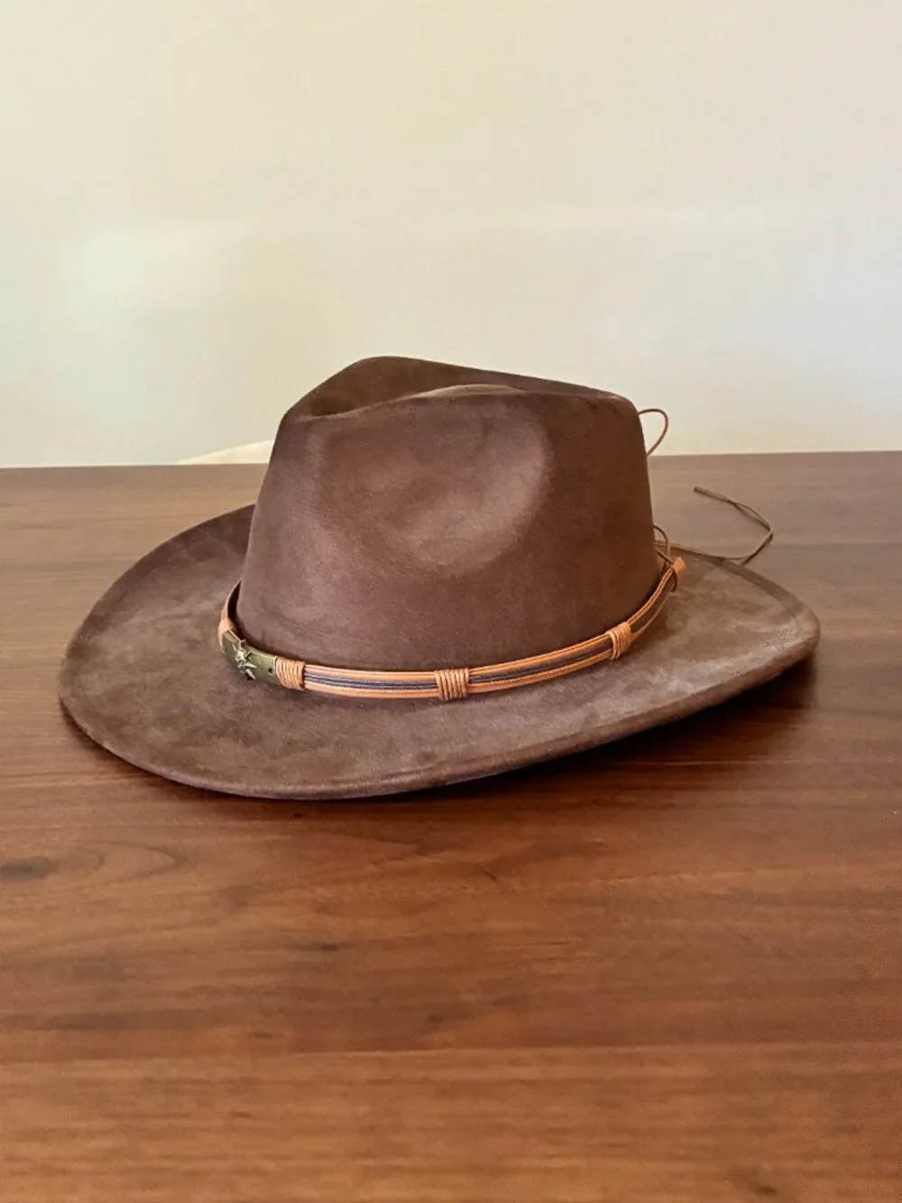 Brown Suede Western Cowboy Hat